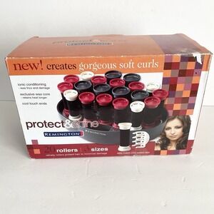 Remington Protect & Shine 20 Velvet Hot Rollers Curlers Clips KF 20i Yr 2007 EUC